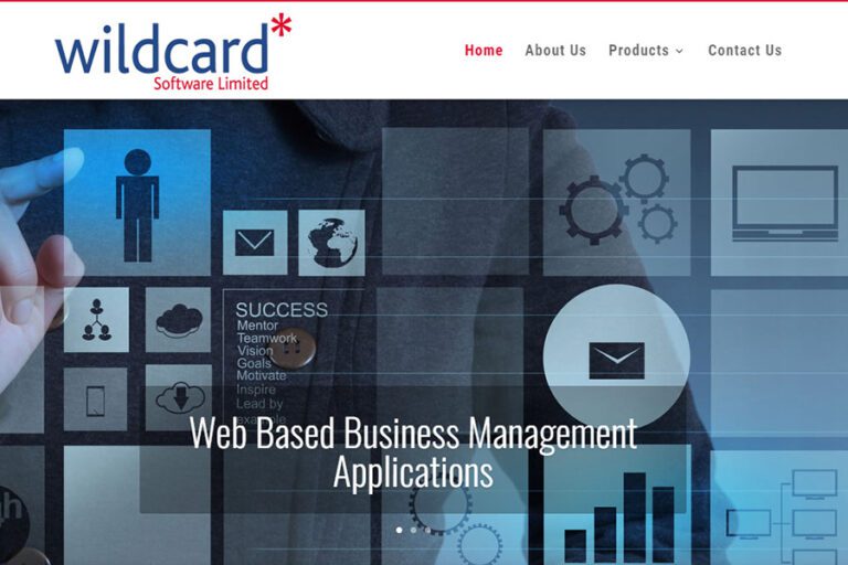 screen shot of a software website