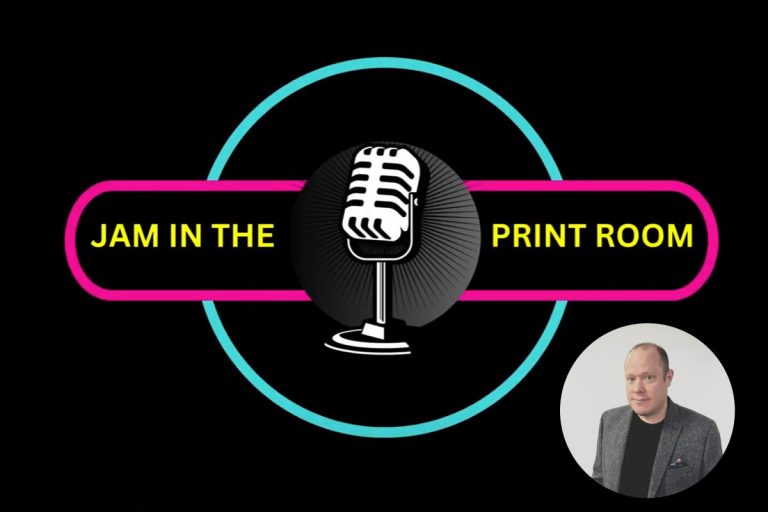 Event director Chris Davies goes live on Jam in the Print Room